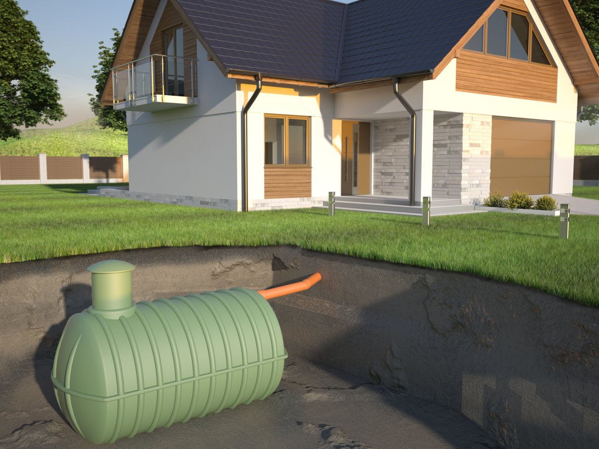 Wastewater Tank Under House